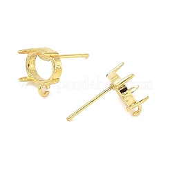 Brass Stud Earring Findings&nbsp;KK-G547-03G