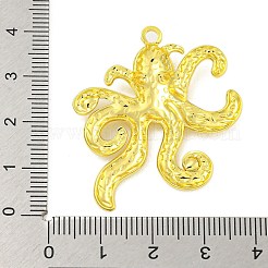 304ステンレスペンダント  18KGP本金メッキ  タコ  39.5x35.5x4mm  穴：2mm&nbsp;STAS-Z085-17G-01