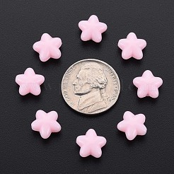 不透明なアクリルビーズ  スター  ピンク  10x10.5x6mm  穴：1.6mm  約1690個/500g&nbsp;MACR-S373-26-A09