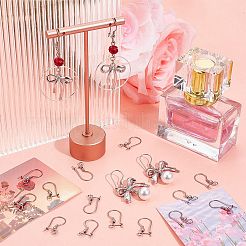 100Pcs 316L Surgical Stainless Steel Hoop Earring Findings&nbsp;STAS-SC0008-52