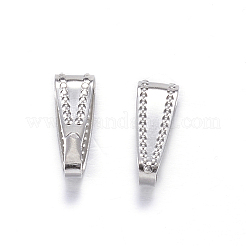 変色しにくい201ステンレススチール製スナップオンベイル  ステンレス鋼色  11x4x4.5mm  穴：10x3.5mm&nbsp;X-STAS-N0014-67P
