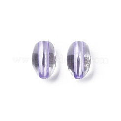 透明なアクリルビーズ  オーバル  ライラック  9.5x6mm  穴：1.5mm  約2000個/500g&nbsp;MACR-S373-134-T06