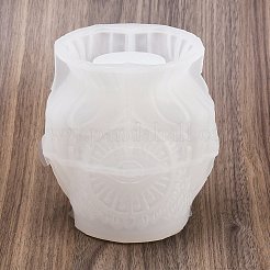 ハロウィーンシリコンキャンドル型  守護の目  ジェッソ樹脂鋳造金型  ゴシック様式  ホワイト  114x105x70mm&nbsp;SIMO-P017-01