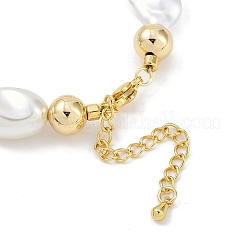 Rack Plating Brass Beaded Bracelets&nbsp;BJEW-P341-08A-G