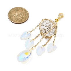 Glass Pendant Decorations&nbsp;HJEW-JM01579-02