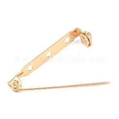 304ステンレス製ブローチ金具  バックバーピン  3穴付き  ステンレス鋼色  33.5x5x6.5mm&nbsp;SA-CBA4377-01D-G