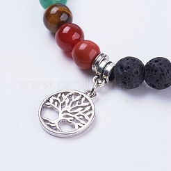 Natural Lava Rock Stretch Bracelets&nbsp;BJEW-F308-35AS