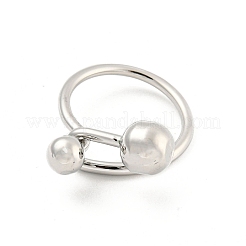 Round Brass Finger Rings&nbsp;RJEW-G309-45P