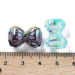 透明なアクリルビーズ  蝶結び  ミックスカラー  13x20x10mm  穴：1.5mm&nbsp;OACR-Z017-01