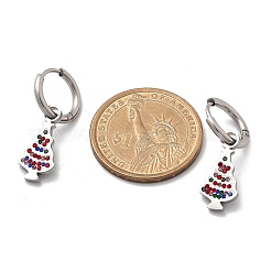3 Pairs 3 Styles Christmas 304 Stainless Steel Hoop & Stud Earring Sets for Women&nbsp;EJEW-K279-14P
