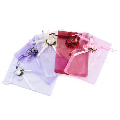 50 Pcs 5 Colors Organza DIY Craft Drawstring Bag&nbsp;ABAG-MB0001-13