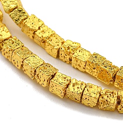 Electroplated Natural Lava Rock Beads Strands&nbsp;G-E602-03C-A