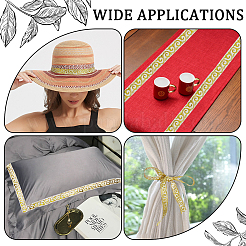 Embroidery Polyester Ribbons&nbsp;OCOR-WH0077-98D