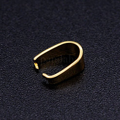 201ステンレススチールスナップオンベイル  ゴールドカラー  8x7x4mm  ピン：1mm&nbsp;STAS-S105-JN470-2-9