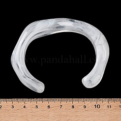 Twisted Acrylic Cuff Bangles for Women&nbsp;BJEW-F538-03A