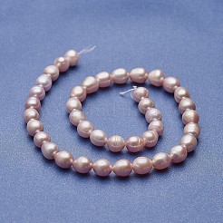 Natural Cultured Freshwater Pearl Beads Strands&nbsp;PEAR-P060-28A-01