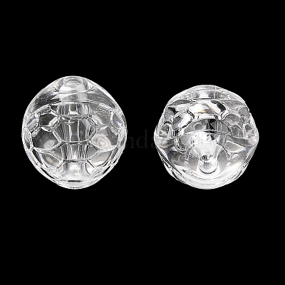 透明なアクリルビーズ  亀の甲  透明  10~11x12mm  穴：1.8mm  約625個/500g&nbsp;OACR-G037-01E-1