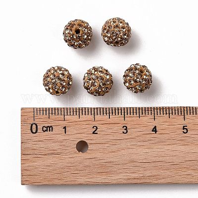Pave Disco Ball Beads&nbsp;RB-A130-10mm-1-1