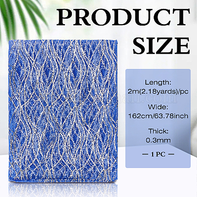 Polyester Sequins Fabric&nbsp;DIY-WH0683-51B-1
