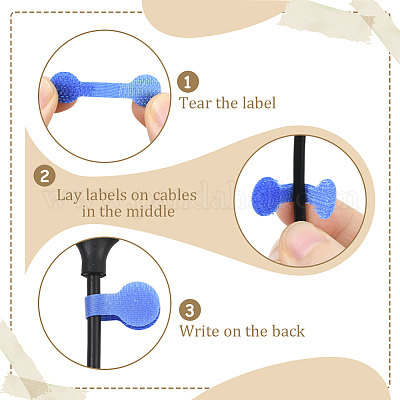 30Pcs Nylon Hook and Loop Cable Labels&nbsp;FIND-SP0004-89D-1
