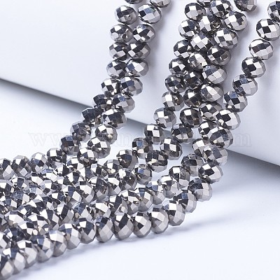 Electroplate Transparent Glass Beads Strands&nbsp;EGLA-A034-T2mm-UA03-1