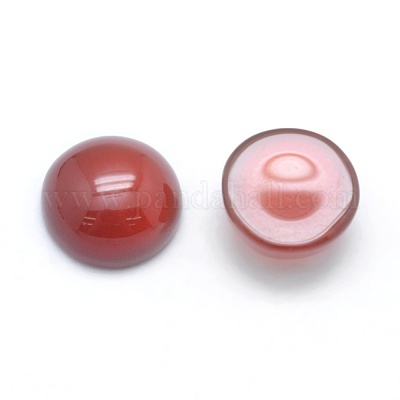 天然石カーネリアンカボション  フラットラウンド  染め  8x3~4mm&nbsp;G-E492-H-14-1