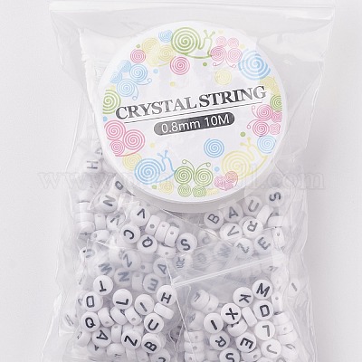 520Pcs Alphabet Acrylic Beads&nbsp;MACR-XCP0001-10-1