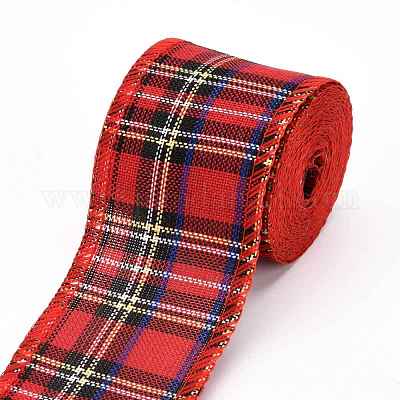 Polyester Imitation Linen Ribbon&nbsp;OCOR-G007-02F-1