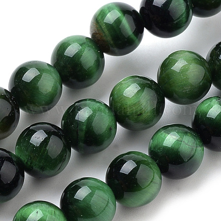 Natural Tiger Eye Beads Strands G-S259-03C-6mm-1