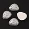Space Theme Opaque Resin Cabochons, Gray, Meteorite Pattern, 29.5x23x11mm