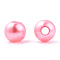 Spray Painted ABS Plastic Imitation Pearl Beads, Round, Pink, 8x7.5mm, Hole: 1.8mm, about 2080 pcs/500g