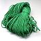 7 Inner Cores Polyester & Spandex Cord Ropes, with Patterns, for Rope Bracelets & Shoe Lace Cord Making, Green, 4mm, about 109.36 yards(100m)/bundle, 420~500g/bundle