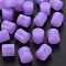 Imitation Jelly Acrylic Beads, Column, Dark Orchid, 14.5x14.5mm, Hole: 1.8mm, about 200pcs/500g