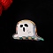 PVC Claw Hair Clips, Ghost, Colorful, 75x45x45mm