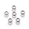 Tarnish Resistant 304 Stainless Steel Spacer Beads, Flat Round, Stainless Steel Color, 6x2mm, Hole: 4mm