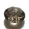 Imitation Austrian Crystal Beads, Grade AAA, K9 Glass, Faceted, Flat Round, Gray, 8x4mm, Hole: 0.9~1mm