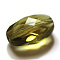 Imitation Austrian Crystal Beads, Grade AAA, Faceted, Oval, Olive, 9.5x6x4.5mm, Hole: 0.7~0.9mm