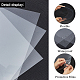 PET Plastic Sheets&nbsp;LS-DIY-WH0326-16-3