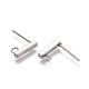 Non-Tarnish 304 Stainless Ear Stud Components&nbsp;STAS-M274-012B-P-1