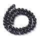 Natural Black Agate Beads Strands&nbsp;X-G-G582-8mm-60-2