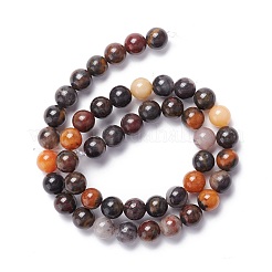 Natural Brecciated Jasper Beads Strands&nbsp;G-M381-01B