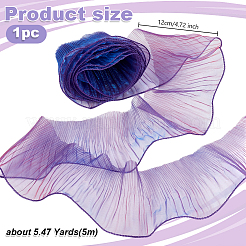 5M Ruffled Polyester Ribbons&nbsp;SRIB-OC0001-10A