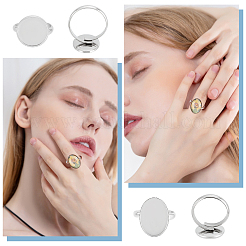 DIY Blank Dome Finger Rings Making Kit&nbsp;DIY-DC0001-62