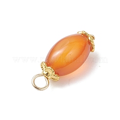 6Pcs Natural Agate(Dyed & Heated) Pendants&nbsp;PALLOY-JF04532-02
