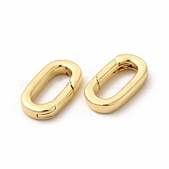 Rack Plating Brass Spring Gate Rings&nbsp;X-KK-H436-13A-G