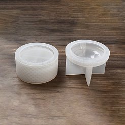 Roman Flat Round DIY Silicone Storage Molds&nbsp;DIY-G079-21A