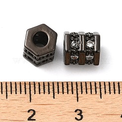 Rack Plating Brass Cubic Zirconia Beads&nbsp;KK-Z033-27