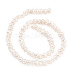 天然養殖淡水パールビーズ連売り  ポテト  パパイヤホイップ  2.5~3mm  穴：0.5mm  約82~83個/連  7.09インチ（18cm）&nbsp;PEAR-C003-06F