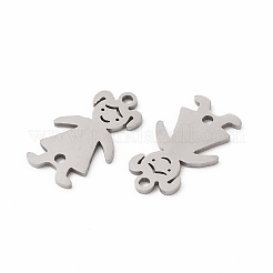 Non-Tarnish 201 Stainless Steel Connector Charms&nbsp;STAS-K251-091P