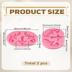 2Pcs Retro Embossed Corner Fondant Molds&nbsp;DIY-LP0003-69